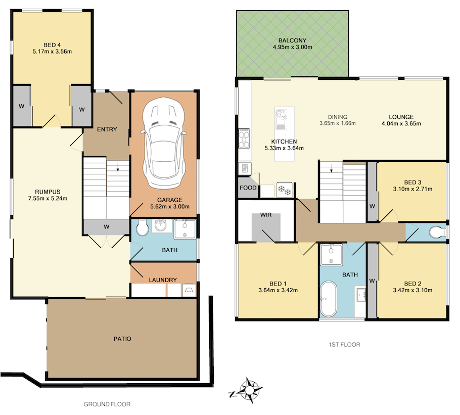 Floor Plan of a Brisbane house by Banksia Images