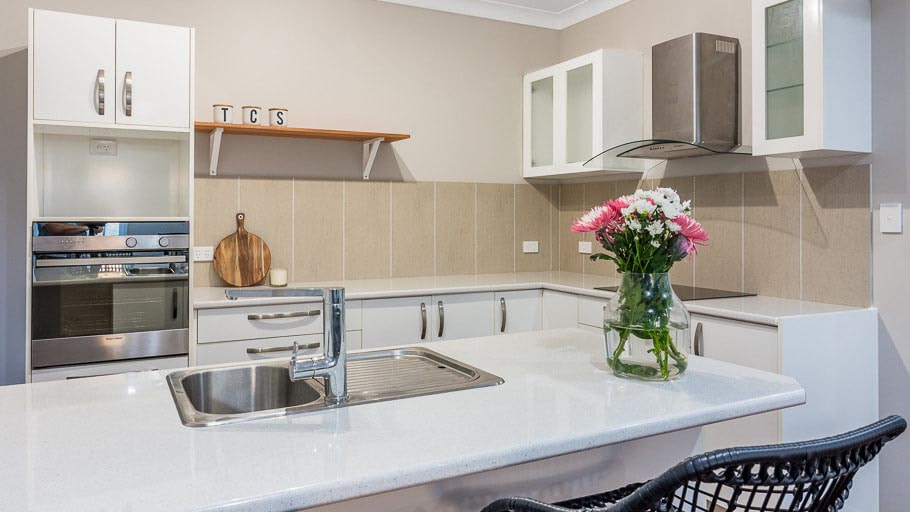 Real Estate Photography Ipswich house kitchen at night